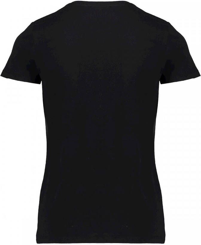 Geisha ! Meisjes Shirt Korte Mouw -- Zwart Katoen