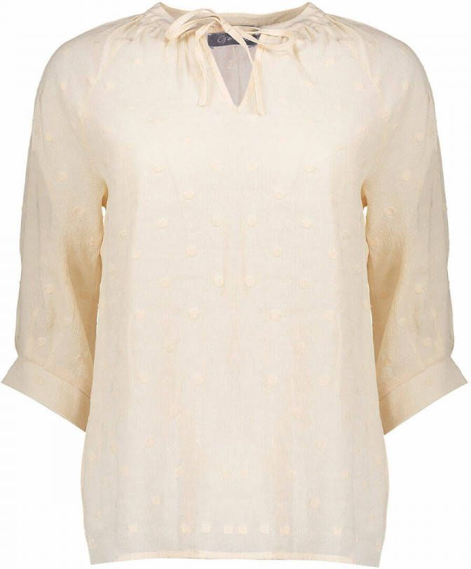 Geisha top met textuur lichtroze