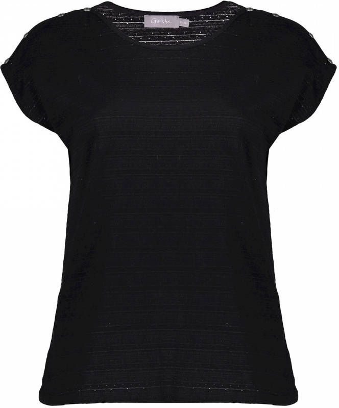 Geisha Top ajour & buttons