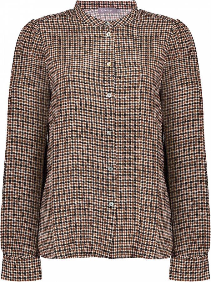 Geisha Longsleeve shirts Bruin Dames