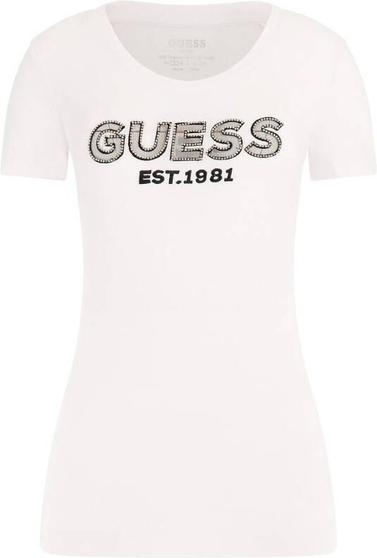 Guess T Shirt Met Logo Op De Voorkant