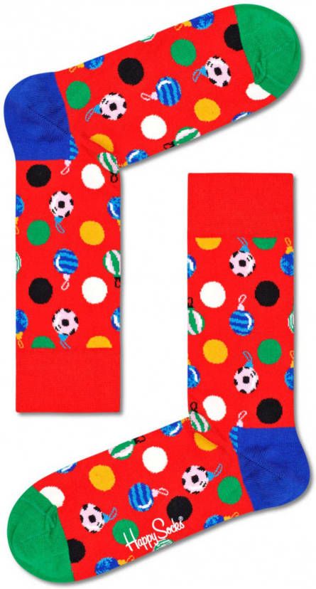 Happy Socks Sokken Baubles Sock Rood