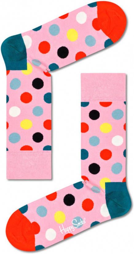 Happy Socks Sokken Big Dot Sock Blauw