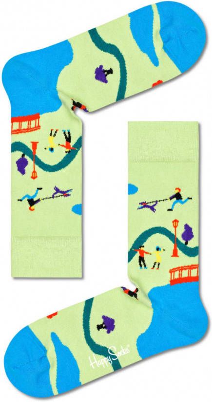 Happy Socks Sokken Walk In The Park Sock Groen