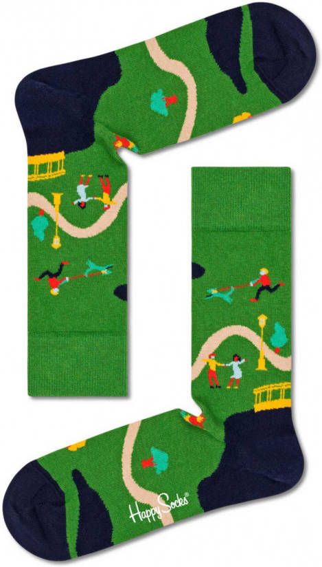 Happy Socks Sokken Walk In The Park Sock Groen
