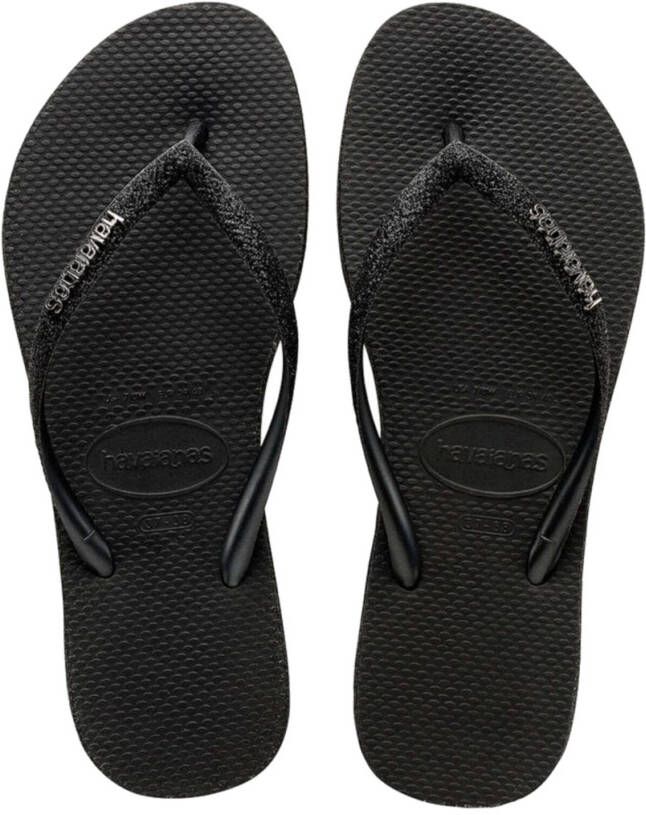 Havaianas Zwarte Teenslippers Slim Sparkle Ii