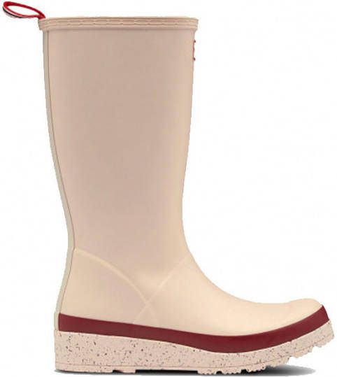 Hunter Play Tall Speckle Sole Wellington Boots WMS Regenlaarzen Dames Lichtroze/Donkerrood