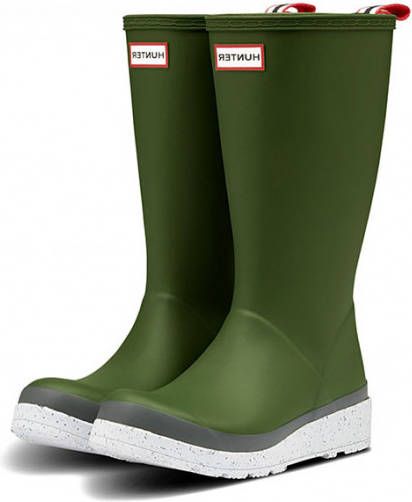 Hunter Play Tall Speckle Sole Wellington Boots WMS Regenlaarzen Dames Groen