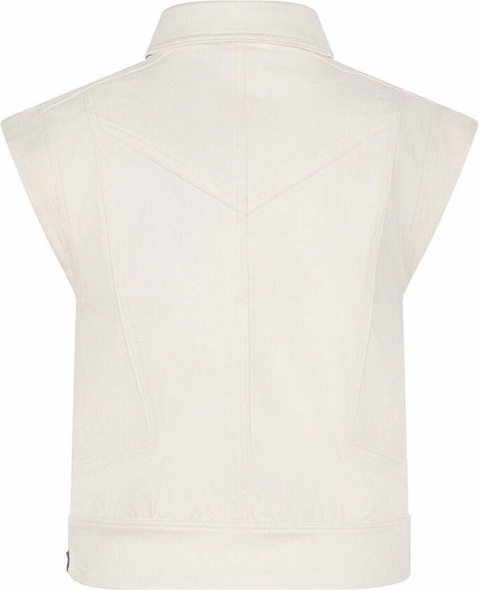 Indian Blue Jeans Gebroken Wit Gilet Fancy Twill