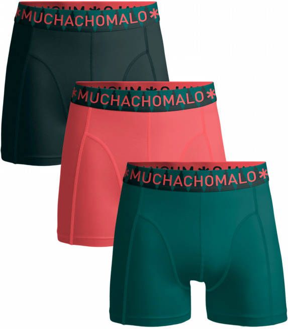 Muchachomalo Jongens 3 pack boxershorts effen