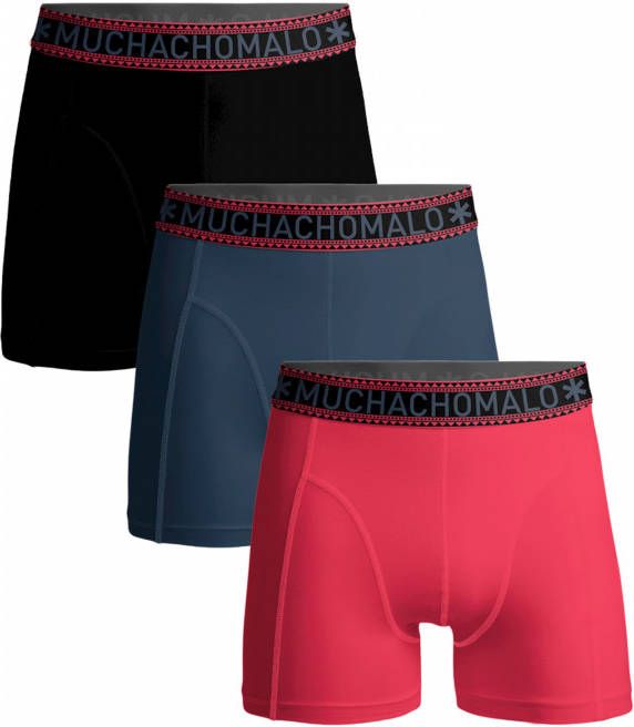 Muchachomalo Jongens 3 pack Boxershorts Effen
