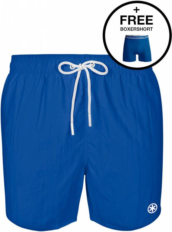Muchachomalo Zwembroeken Swimshort Solid Blauw