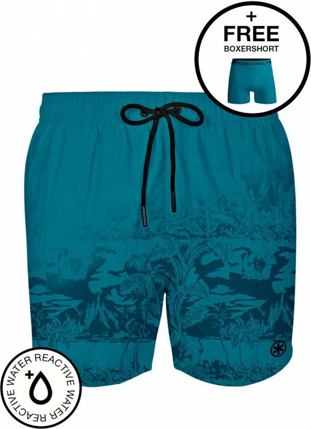 Muchachomalo Jongens zwembroek water reactieve print