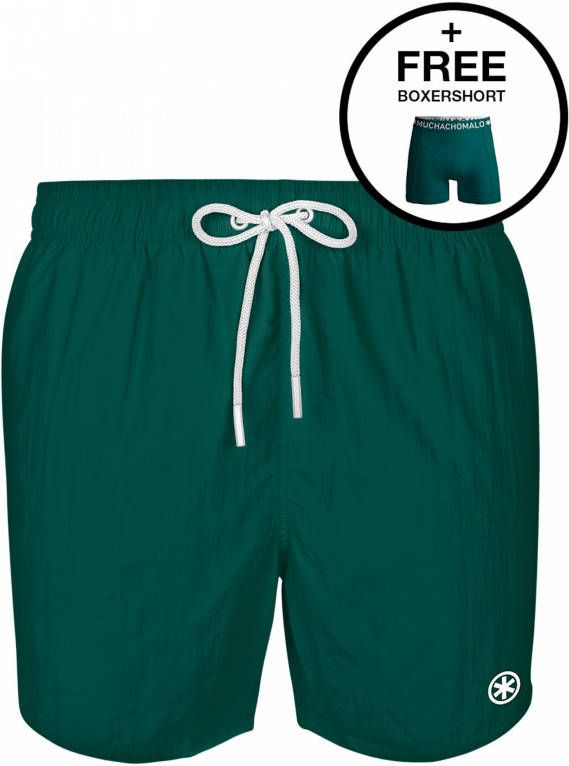 Muchachomalo Zwembroeken Swimshort Solid Groen