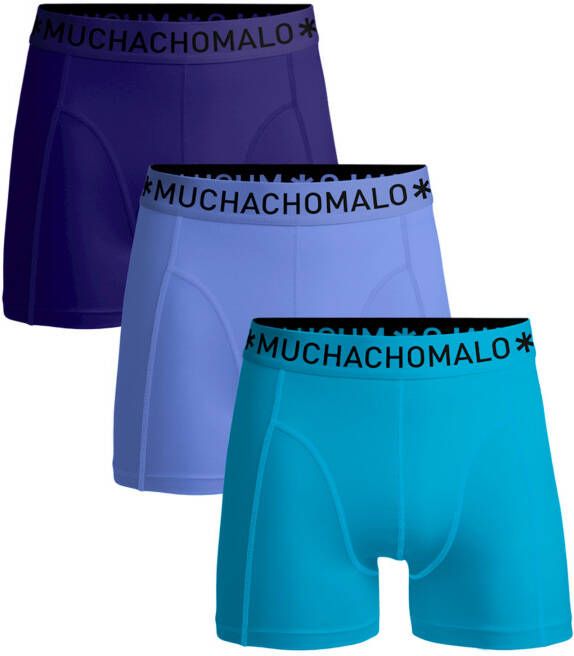 Muchachomalo Jongens 3 pack boxershorts effen