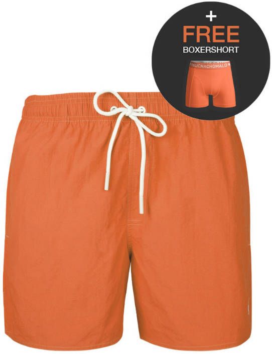 Muchachomalo zwemshort + gratis boxershort oranje