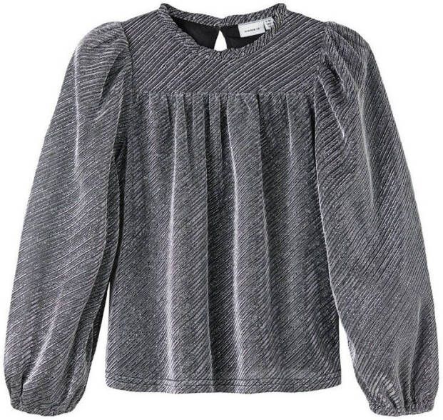 name it Top met lange mouwen glitter