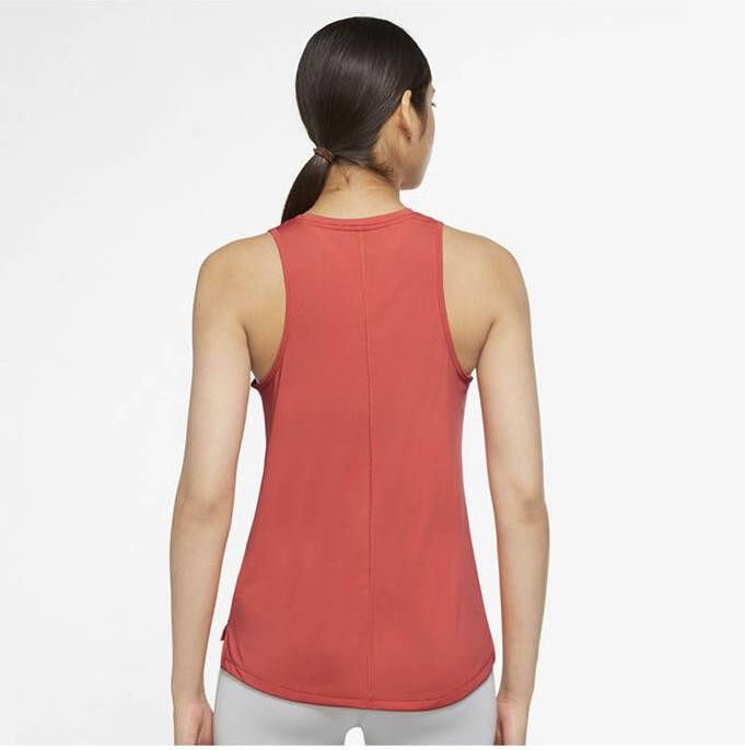Nike Tank Top Dri FIT One Oranje/Wit Vrouw
