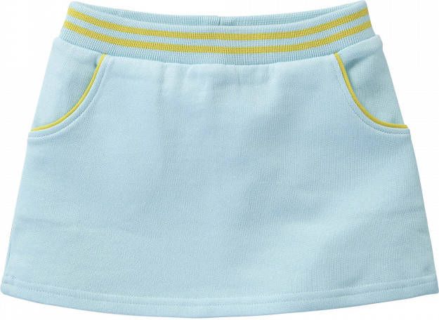 Room Seven Oilily Blauw sweatrokje met lime kleurige details