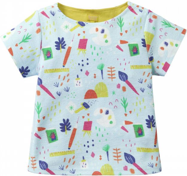 Room Seven Oilily Blauw sweatshirt met tekstprint in little artist style