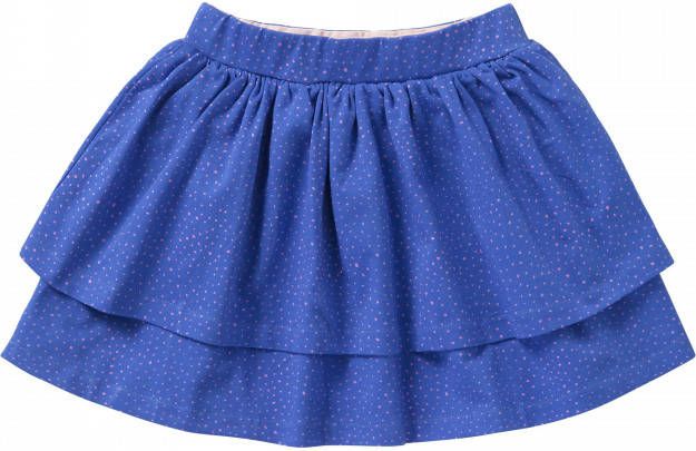 Room Seven Oilily Blauwe jersey rok met roze mini dots print