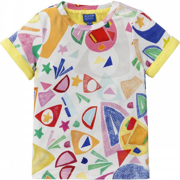 Room Seven Oilily Geel jersey shirt met cut out print matisse style