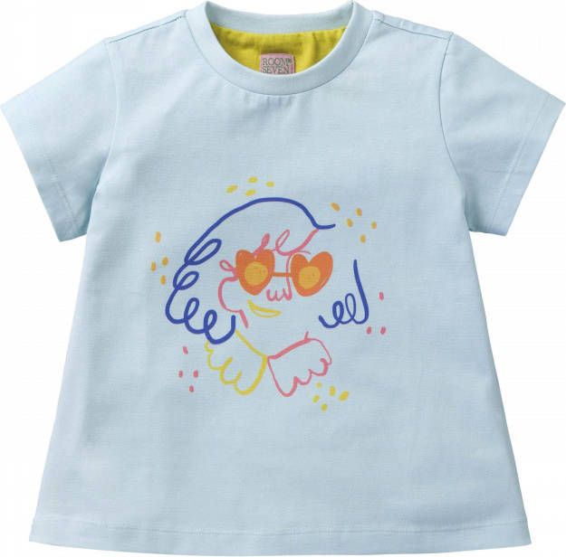 Room Seven Oilily Jersey t shirt blauw met grappige print