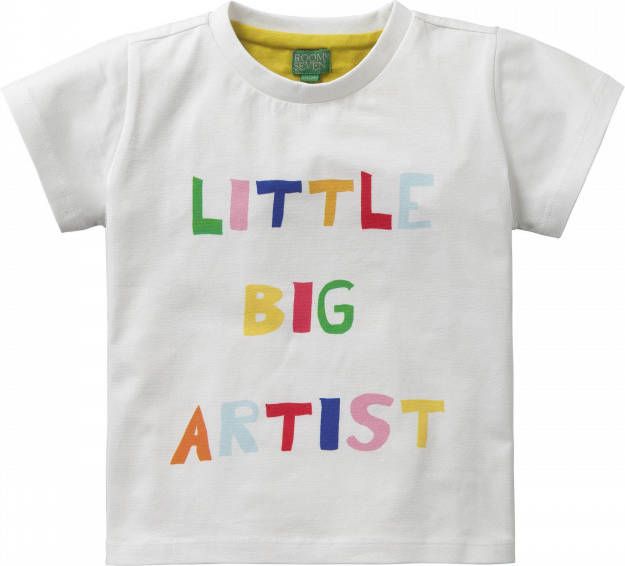 Room Seven Oilily Jersey wit shirtje met kleurrijke tekstprint