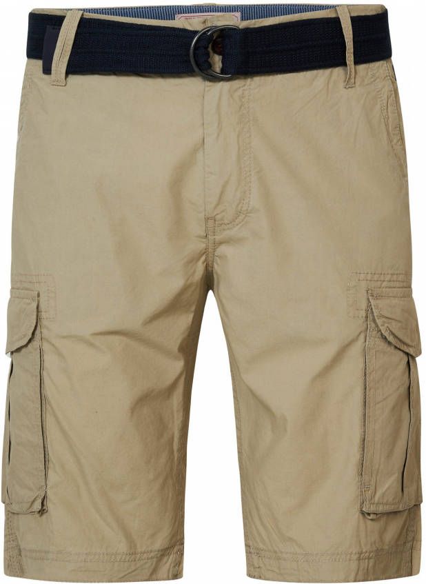Petrol Industries regular fit cargo bermuda beige