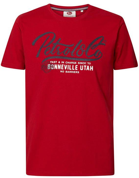 Petrol Industries T shirt met merkprint voor