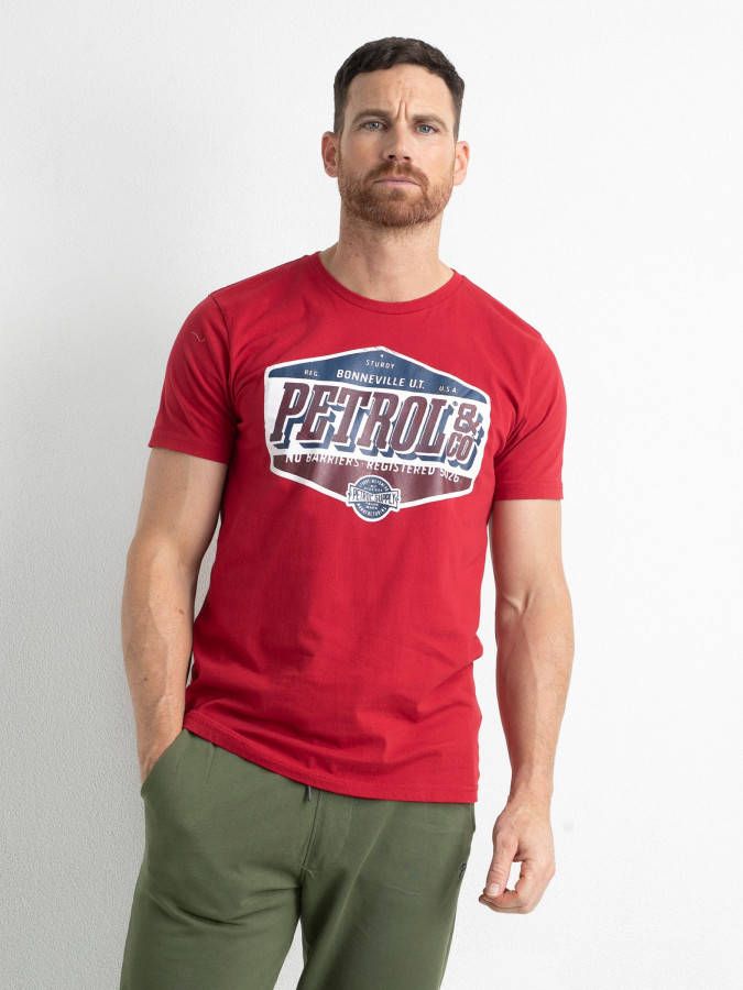 Petrol Industries T shirt met grote merkprint