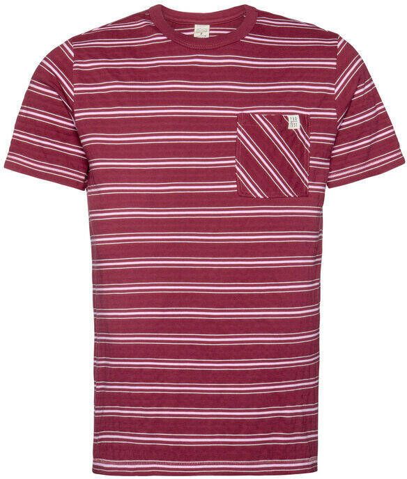 Protest Prenton T shirt Donkerrood/Wit