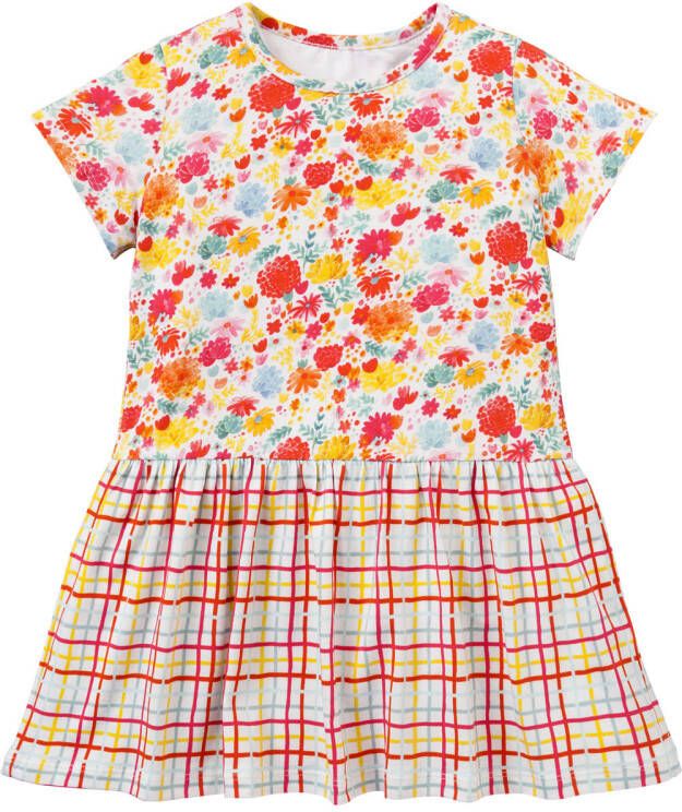 Room Seven Jersey jurk taramel voor meisjes wit