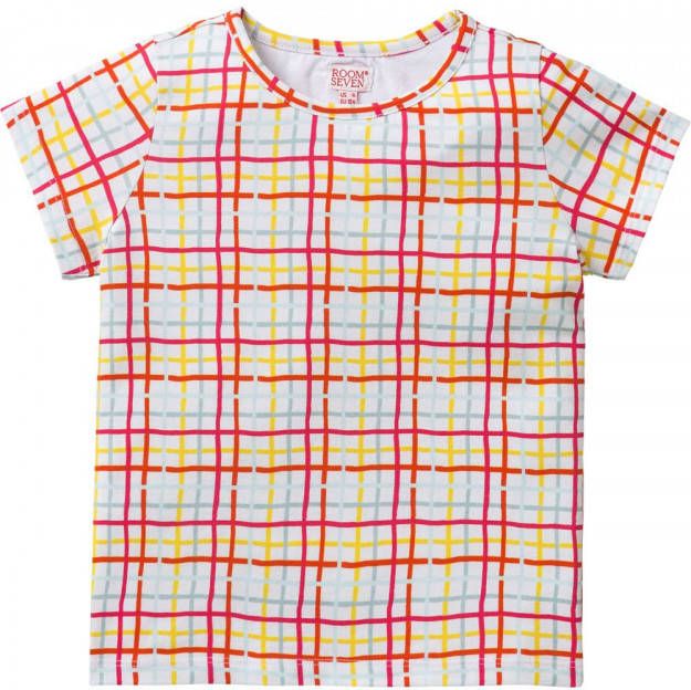 Room Seven Jersey t shirt tins voor meisjes wit