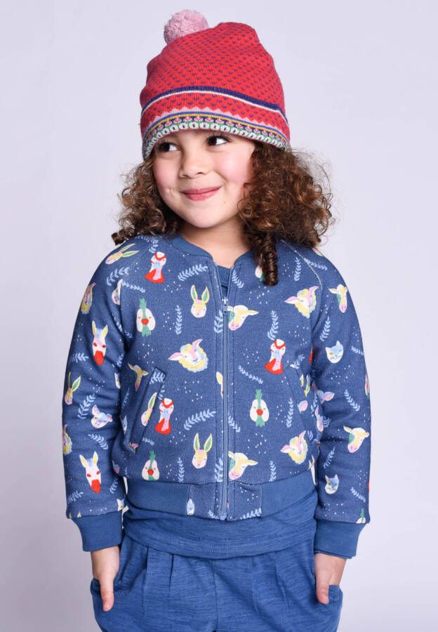 Room Seven Oilily Hemi sweat cardigan 55 animal faces