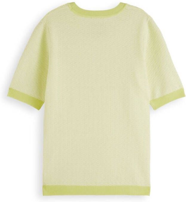 Scotch & Soda 166256 0853 scotch en soda special knitted short sleeve top lemon
