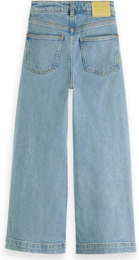 Scotch & Soda Blauwe Wide Jeans The Wave High Rise Super Wide Jeans Sweet Thing