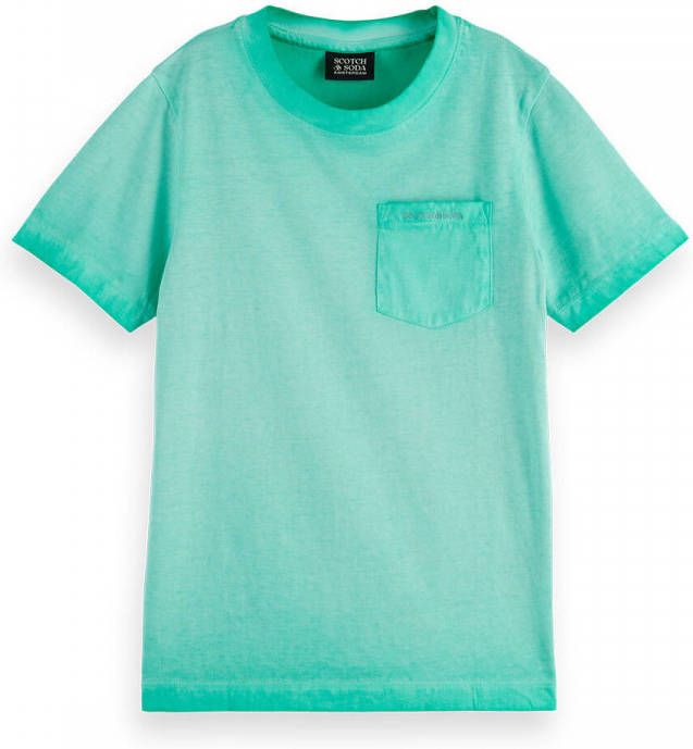 Scotch & Soda Regular fit T shirt met borstzak van biologisch katoen