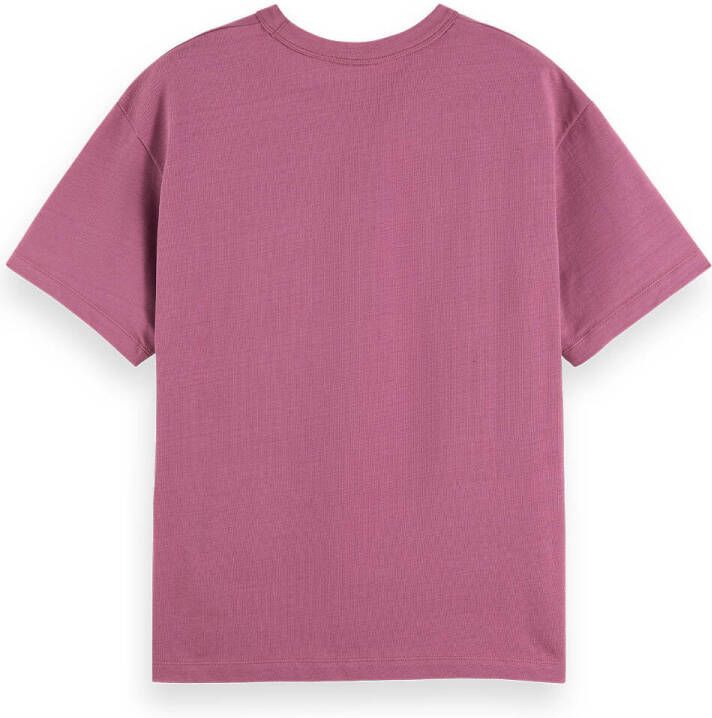 Scotch & Soda Unisex T shirt van biologisch katoen met ronde hals