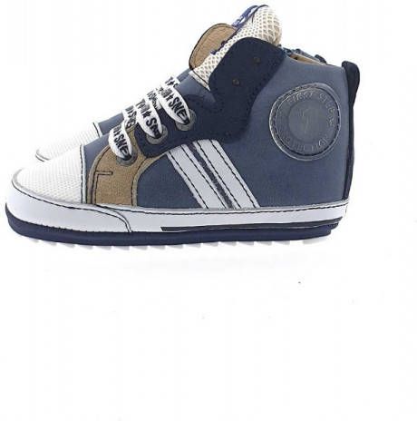 Shoesme BP22S006 A leren sneakers blauw