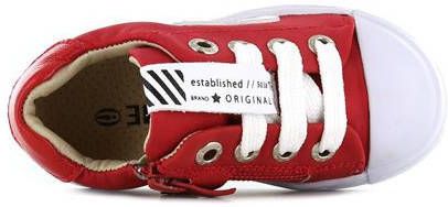 Shoesme SH21S010-C leren sneakers rood