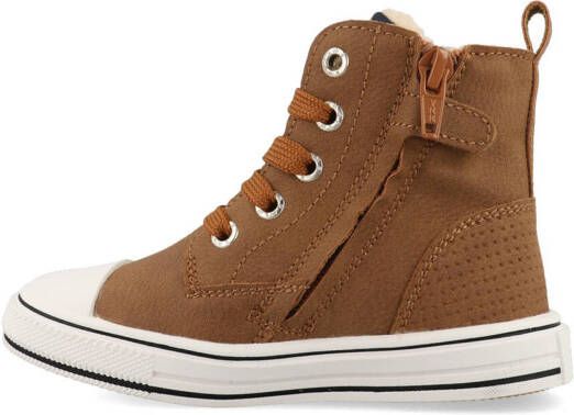 Shoesme Cognac Hoge Sneaker On22w211