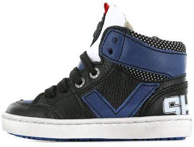 Shoesme UR21W047 C leren sneakers donkerblauw