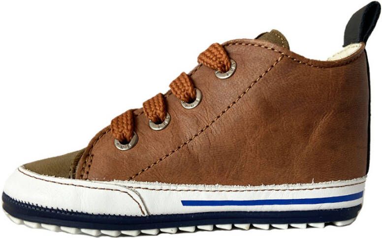 ShoesMe Bruine Veterschoenen Babyproof Flex