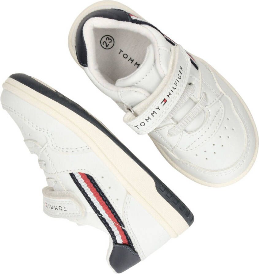 Tommy hilfiger Klittenband Sneaker Jongens Wit