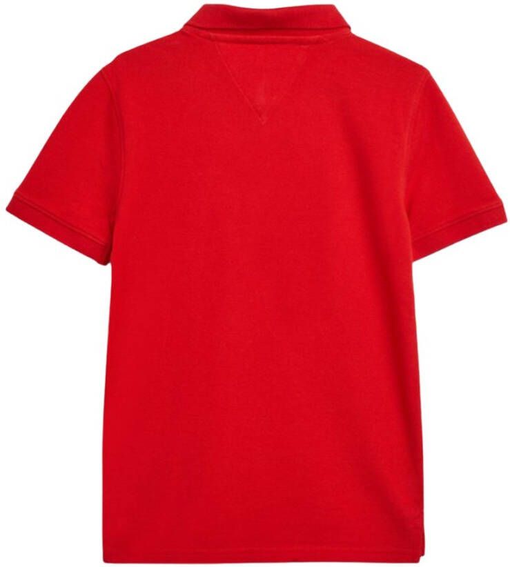 Tommy Hilfiger ! Jongens Polo Korte Mouw -- Rood Katoen