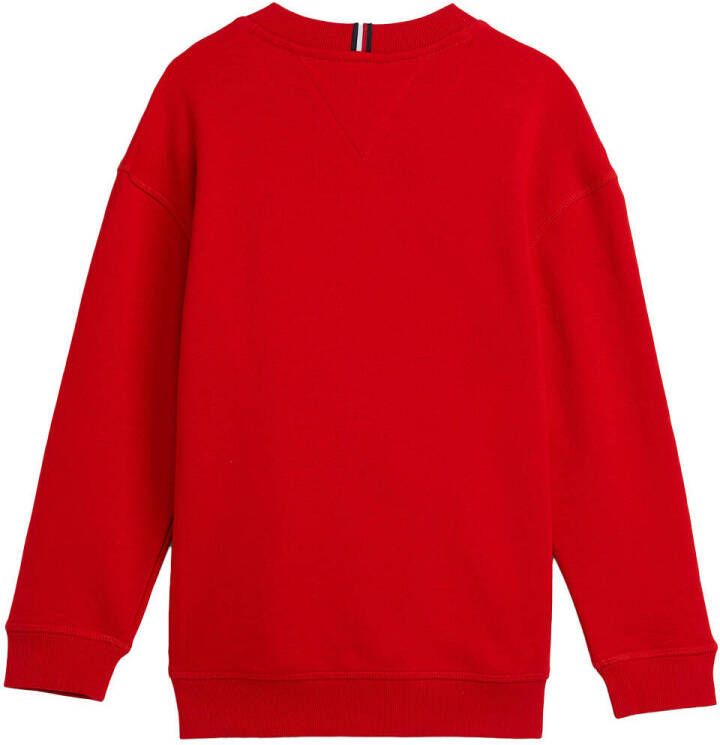 Tommy Hilfiger Rode Trui U Hilfiger Varsity Sweatshirt