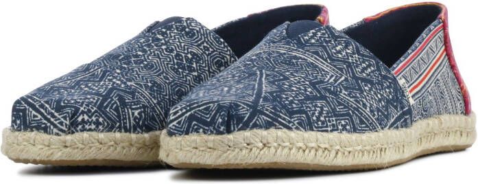 Toms Alpargata Fantasy espadrilles met print blauw/roze