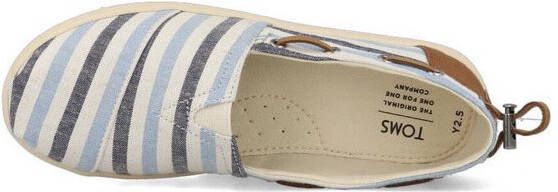 TOMS Jeugd Bimini Stripe/Synthetic Trim , Blauw, Heren