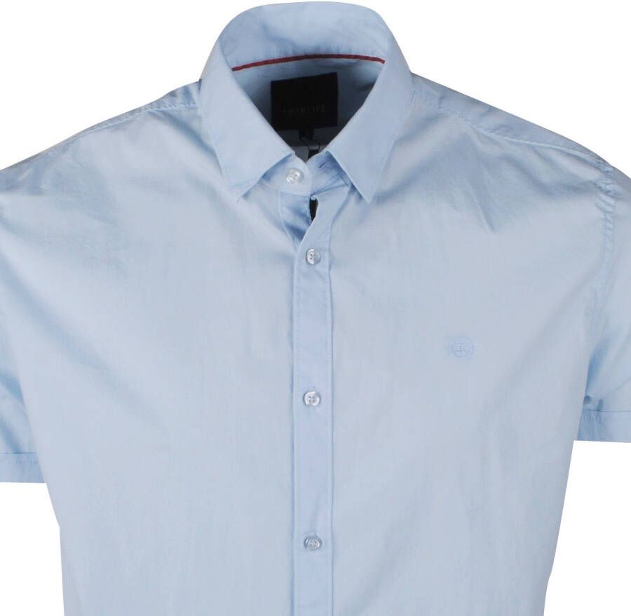 Twinlife heren overhemd korte mouw stretch licht